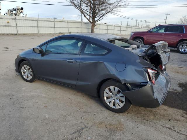 2HGFG3B50CH564569 - 2012 HONDA CIVIC LX GRAY photo 2