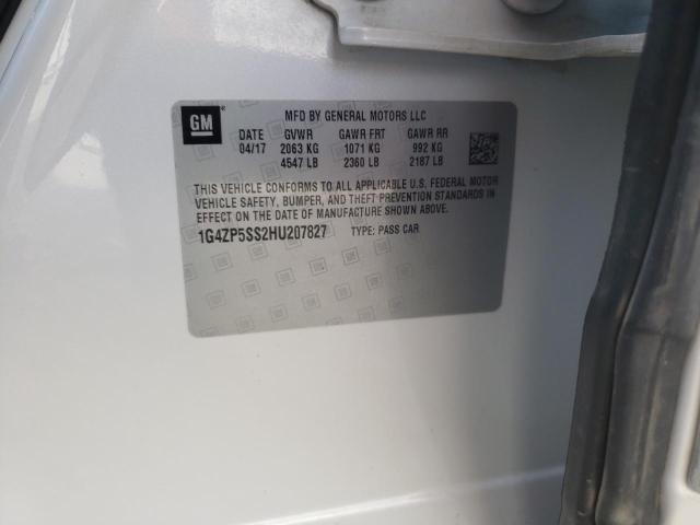 1G4ZP5SS2HU207827 - 2017 BUICK LACROSSE ESSENCE 白色 照片 12