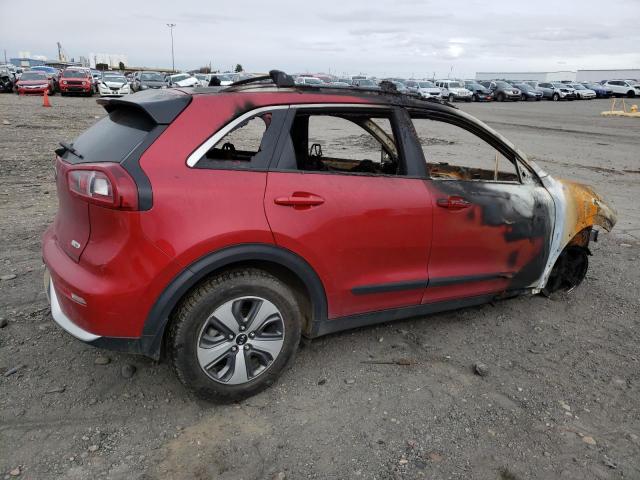 KNDCC3LC1K5231667 - 2019 KIA NIRO EX RED photo 3