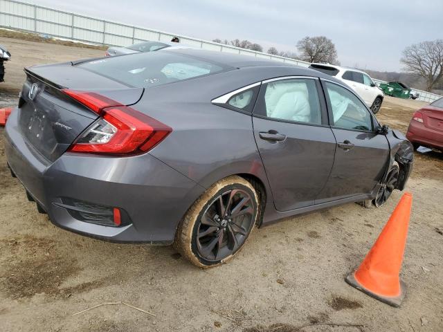 2HGFC2F82LH590911 - 2020 HONDA CIVIC SPORT GRAY photo 3