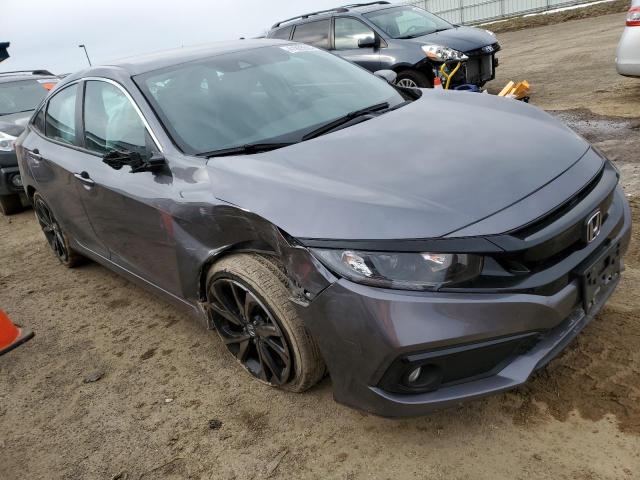 2HGFC2F82LH590911 - 2020 HONDA CIVIC SPORT GRAY photo 4