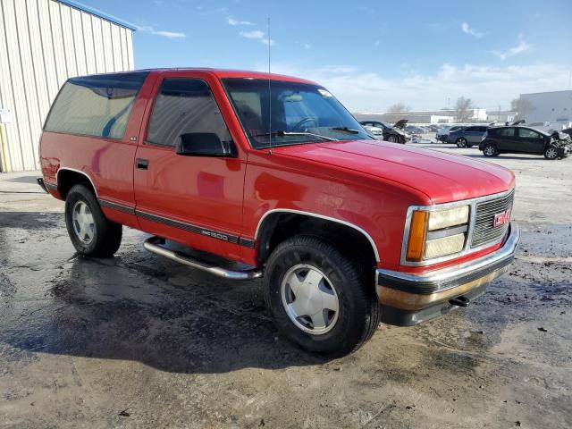 1GKEK18K2PJ745773 - 1993 GMC YUKON RED photo 4