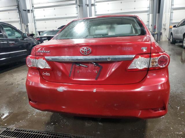 2T1BU4EE5BC615645 - 2011 TOYOTA CAROLLA BASE RED photo 6