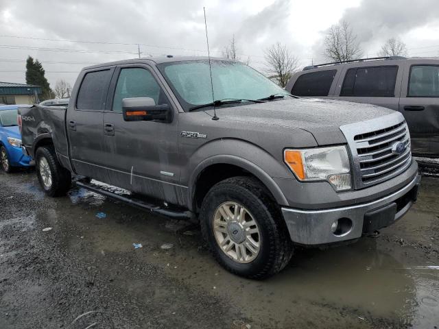 1FTFW1ET1DFE07913 - 2013 FORD F150 SUPERCREW GRAY photo 4