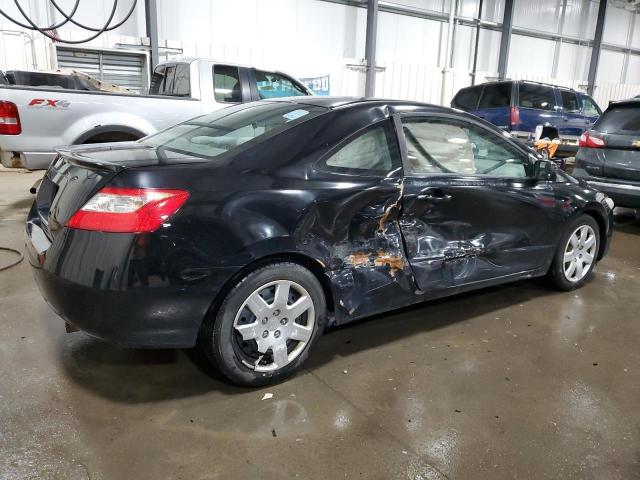 2HGFG12699H508443 - 2009 HONDA CIVIC LX BLACK photo 3