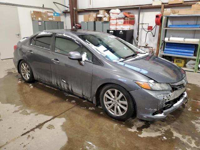 2HGFB2E51CH021915 - 2012 HONDA CIVIC LX GRAY photo 4