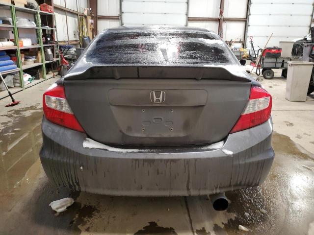 2HGFB2E51CH021915 - 2012 HONDA CIVIC LX GRAY photo 6