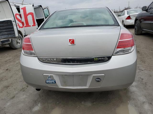 1G8ZR575X7F309228 - 2007 SATURN AURA GREEN LINE SILVER photo 6