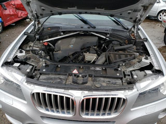 5UXWX9C56D0A29642 - 2013 BMW X3 XDRIVE28I SILVER photo 11