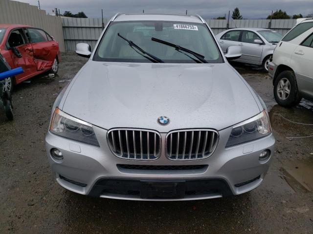 5UXWX9C56D0A29642 - 2013 BMW X3 XDRIVE28I SILVER photo 5