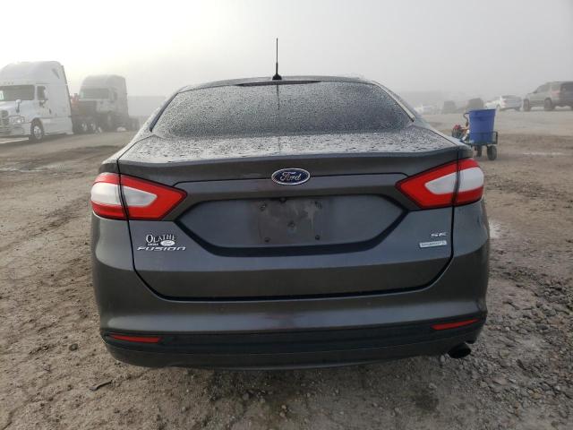 3FA6P0HD0GR133340 - 2016 FORD FUSION SE GRAY photo 6