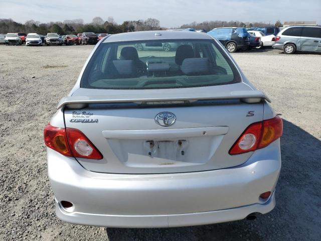 2T1BU40E99C109222 - 2009 TOYOTA COROLLA BASE SILVER photo 6