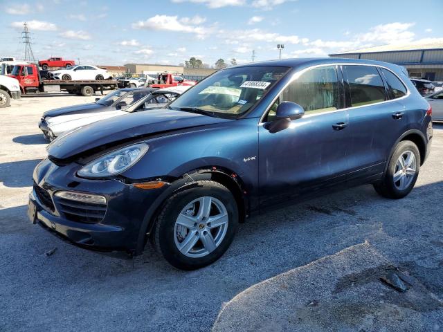 WP1AE2A20ELA51052 - 2014 PORSCHE CAYENNE S HYBRID BLUE photo 1