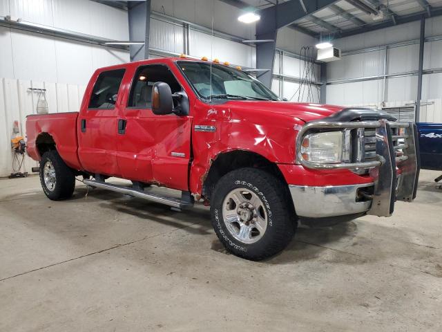 1FTWW31P15EA29720 - 2005 FORD F350 SRW SUPER DUTY RED photo 4