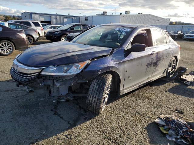 1HGCR2F54HA273211 - 2017 HONDA ACCORD SPORT BLUE photo 1