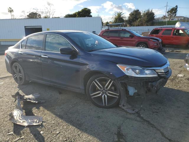 1HGCR2F54HA273211 - 2017 HONDA ACCORD SPORT BLUE photo 4