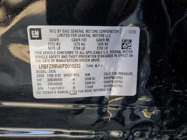 LRBFZMR46PD015830 - 2023 BUICK ENVISION PREFERRED BLACK photo 12