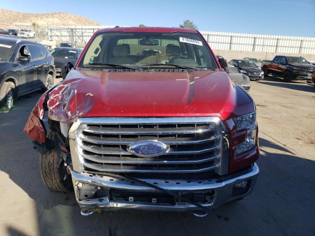 1FTEW1EP1FKE17561 - 2015 FORD F150 SUPERCREW RED photo 5