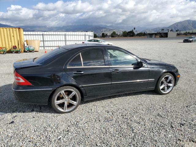 WDBRF61JX5A654794 - 2005 MERCEDES-BENZ C 240 BLACK photo 3