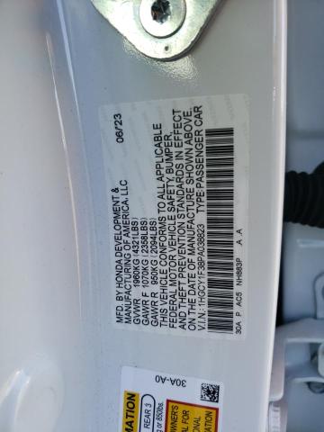 1HGCY1F38PA038823 - 2023 HONDA ACCORD EX WHITE photo 12