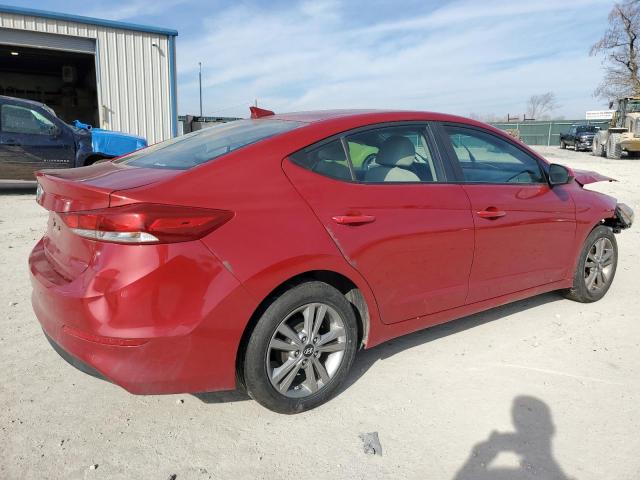 KMHD84LF0HU189427 - 2017 HYUNDAI ELANTRA SE RED photo 3