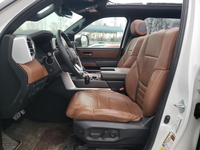 5TFMA5DB7NX012930 - 2022 TOYOTA TUNDRA CREWMAX PLATINUM Weiß Foto 7