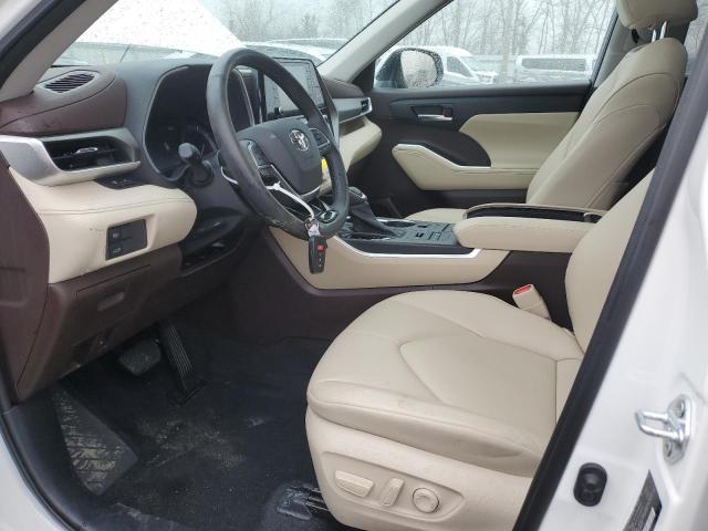 5TDGZRBH1MS113180 - 2021 TOYOTA HIGHLANDER XLE WHITE photo 7