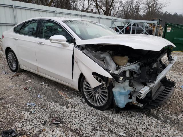 3FA6P0K97ER240340 - 2014 FORD FUSION TITANIUM WHITE photo 4