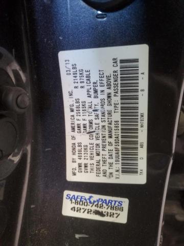 19UUA8F59DA015856 - 2013 ACURA TL TECH CHARCOAL photo 12