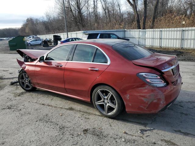 55SWF4KB3GU169504 - 2016 MERCEDES-BENZ C 300 4MATIC RED photo 2