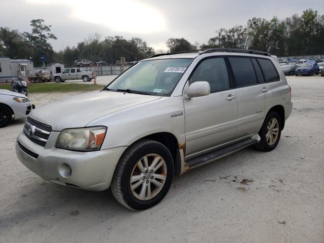 JTEEW21A960032165 - 2006 TOYOTA HIGHLANDER HYBRID SILVER photo 1