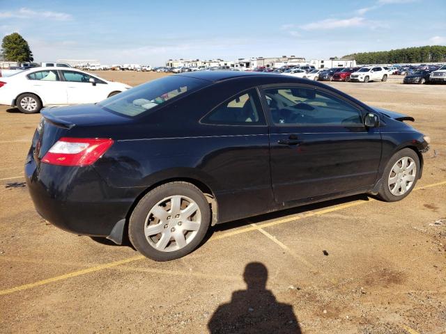 2HGFG12698H556829 - 2008 HONDA CIVIC LX BLACK photo 3