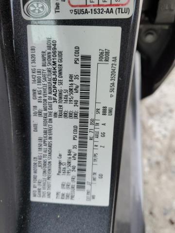 3FADP4BJ6KM106940 - 2019 FORD FIESTA SE GRAY photo 13