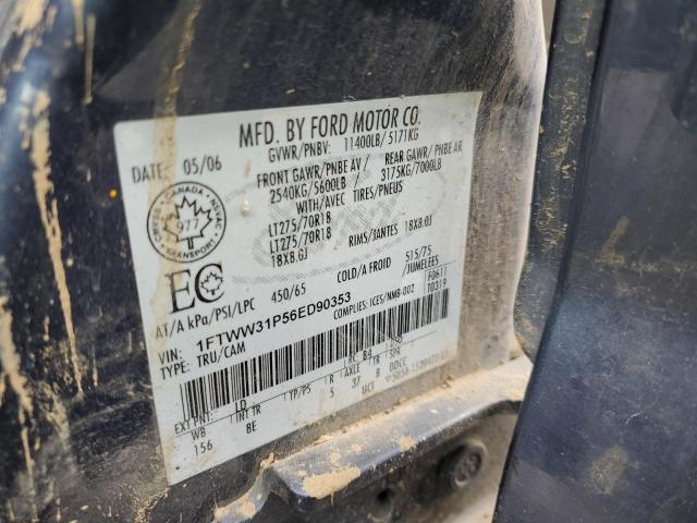 1FTWW31P56ED90353 - 2006 FORD F350 SRW SUPER DUTY BLUE photo 12