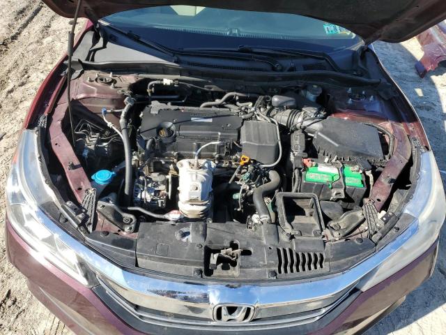 1HGCR2F30GA205503 - 2016 HONDA ACCORD LX BURGUNDY photo 11