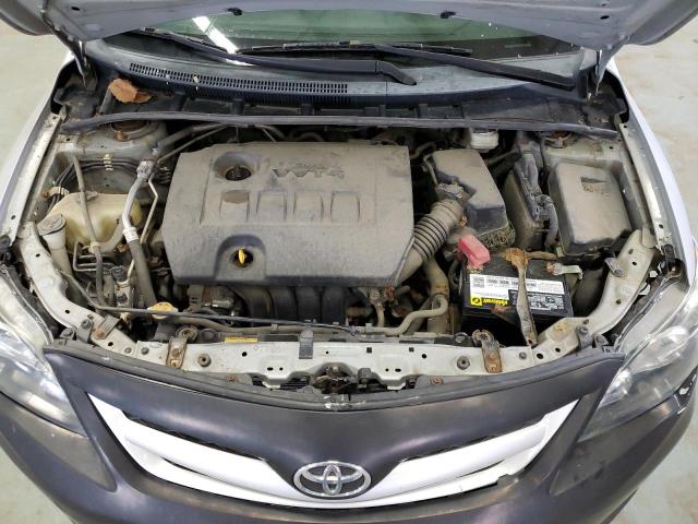 2T1BU4EE6CC906608 - 2012 TOYOTA COROLLA BASE GRAY photo 11