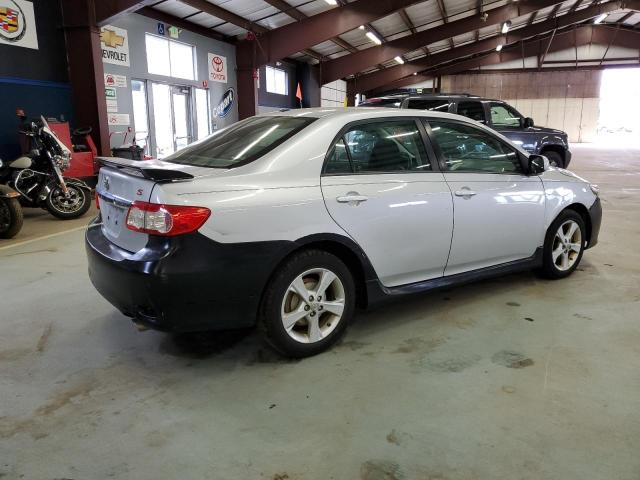 2T1BU4EE6CC906608 - 2012 TOYOTA COROLLA BASE GRAY photo 3