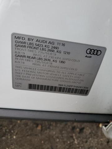 WA1L2AFP7HA081306 - 2017 AUDI Q5 PREMIUM PLUS WHITE photo 12