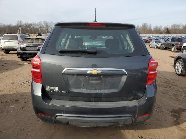 2GNFLEEK7H6259216 - 2017 CHEVROLET EQUINOX LS GRAY photo 6