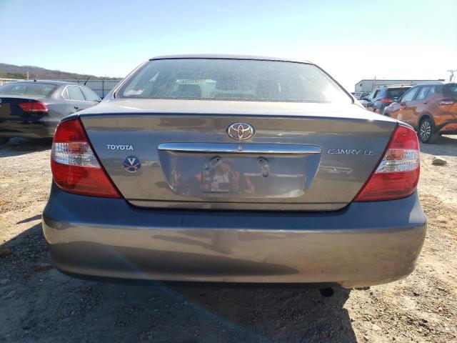 4T1BE32K62U602631 - 2002 TOYOTA CAMRY LE GRAY photo 6