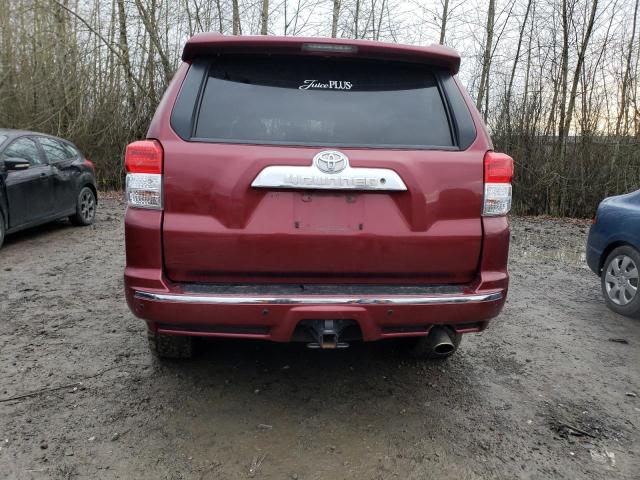 JTEBU5JR4B5072571 - 2011 TOYOTA 4RUNNER SR5 RED photo 6