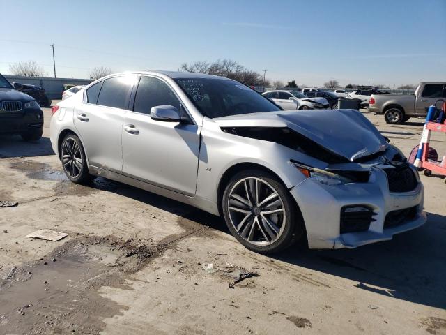 JN1BV7AP6EM692251 - 2014 INFINITI Q50 BASE SILVER photo 4