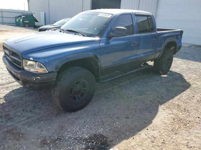 1D7HG48X13S200956 - 2003 DODGE DAKOTA QUAD SLT BLUE photo 1