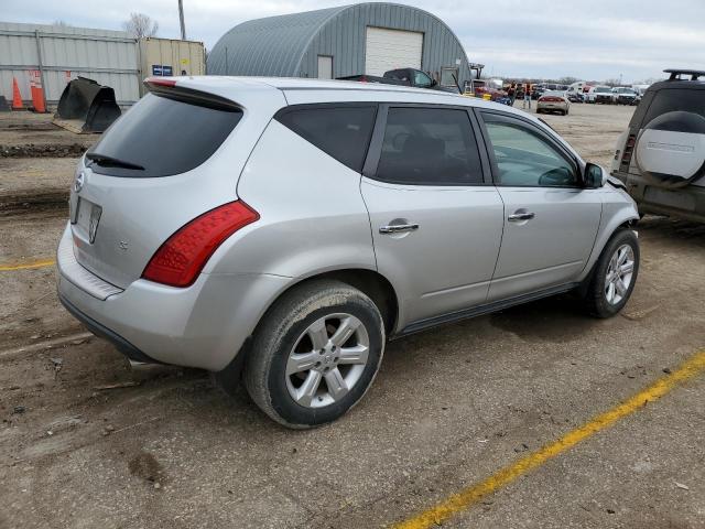 JN8AZ08T47W505401 - 2007 NISSAN MURANO SL SILVER photo 3