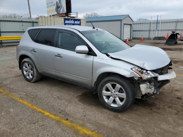 JN8AZ08T47W505401 - 2007 NISSAN MURANO SL SILVER photo 4