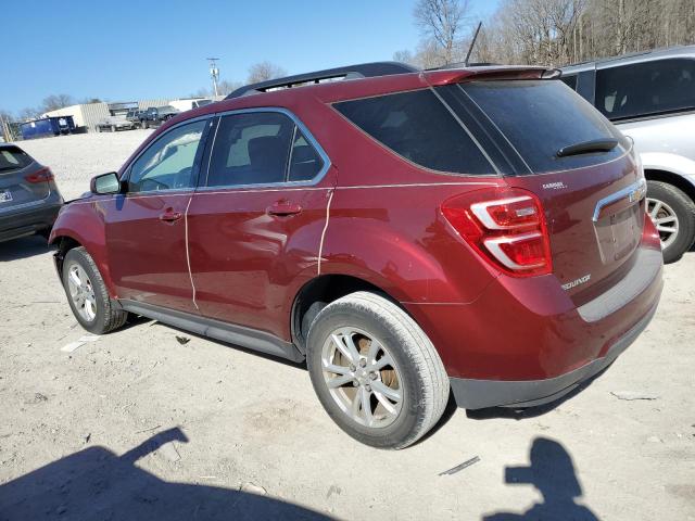 2GNALCEK4H1541468 - 2017 CHEVROLET EQUINOX LT MAROON photo 2