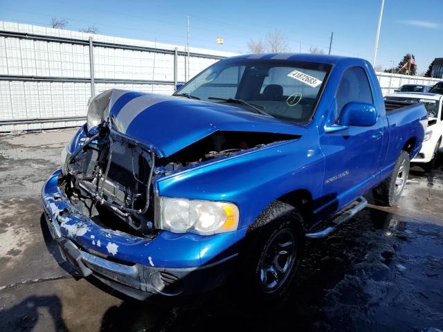 1D7HA16N23J653152 - 2003 DODGE RAM 1500 ST BLUE photo 1