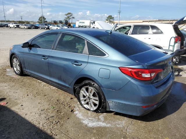 5NPE24AF5GH406900 - 2016 HYUNDAI SONATA SE BLUE photo 2