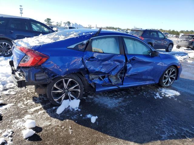 19XFC2F8XLE214306 - 2020 HONDA CIVIC SPORT BLUE photo 3