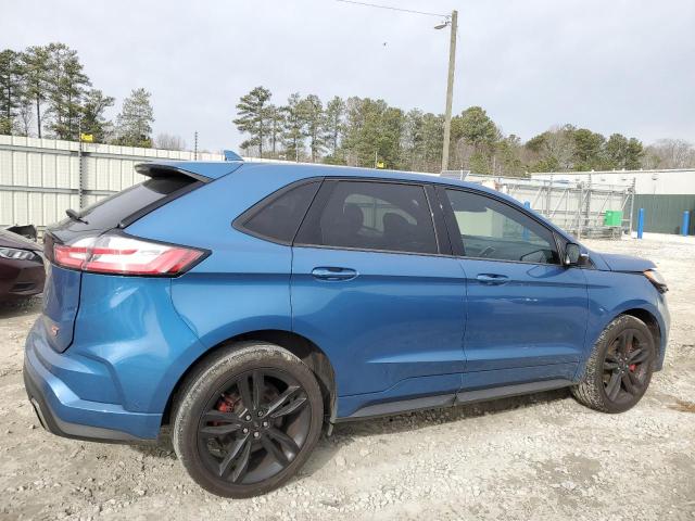 2FMPK4AP6KBC38072 - 2019 FORD EDGE ST BLUE photo 3